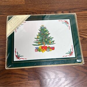 Vintage Spode Christmas Tree Traditional Placemats Set of 4